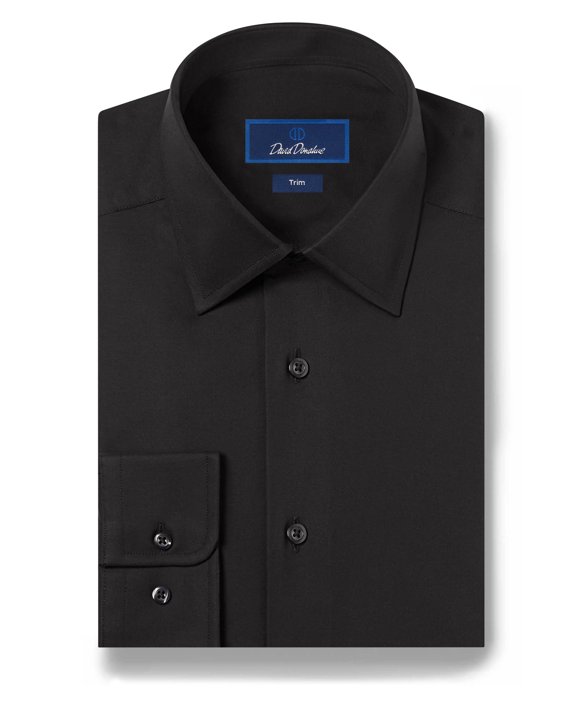 Sky & Navy Micro Twill Stretch Dress Shirt