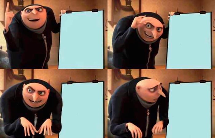 Gru's Plan meme about David Donahue
